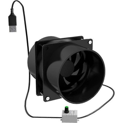 Ventilateur USB à vitesse réglable, absorbeur de fumée, extracteur de fumée ESD, ventilateur d'extraction pour conduit de ventilation (1/4)