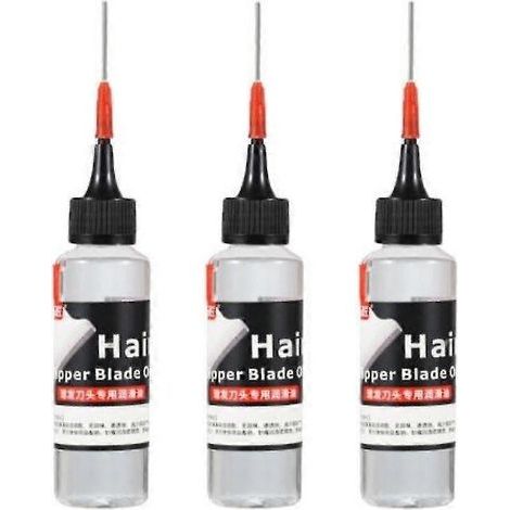 Huile pour tondeuse électrique, 3x, lubrifiant pour lames de rasoir et ciseaux (1/4)