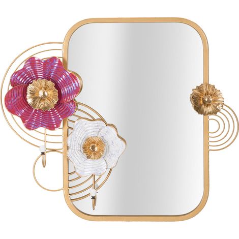 Specchio da parete in metallo multicolore, 75x9,5x64,1 cm – Lovis (1/5)