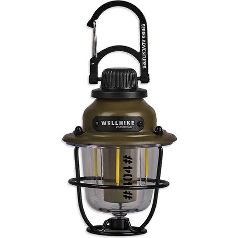 Lampe de camping LED rechargeable WELLHIKE, lampe suspendue pour tente, lanterne portable, lampe torche d'extérieur à intensité variable, lampe décorative C (1/5)