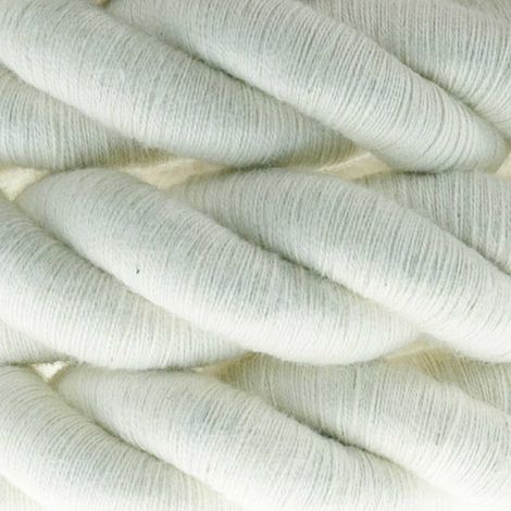 Corde 2XL, câble électrique 3x0,75. Revêtement en coton brut. Diamètre 24mm. (1/4)