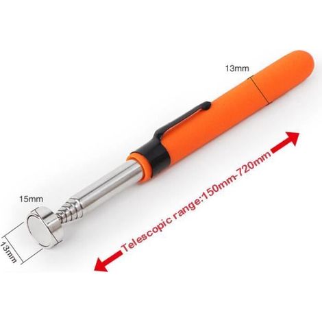Aimants-magnets,Outil de ramassage magnétique télescopique réglable, bâton magnétique extensible, outil pratique pour - 8LB