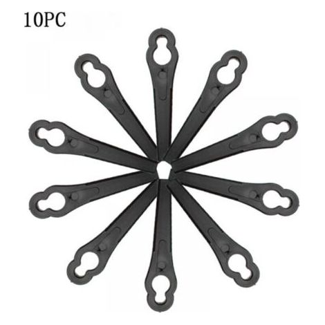 VURAHOME - Lames de Rechange pour Coupe-Bordure, 10 Pcs Lames Coupe Bordure, Lame Tondeuse à Gazon Univers, Remplacement des Lames de d'Herbe.. (1/4)
