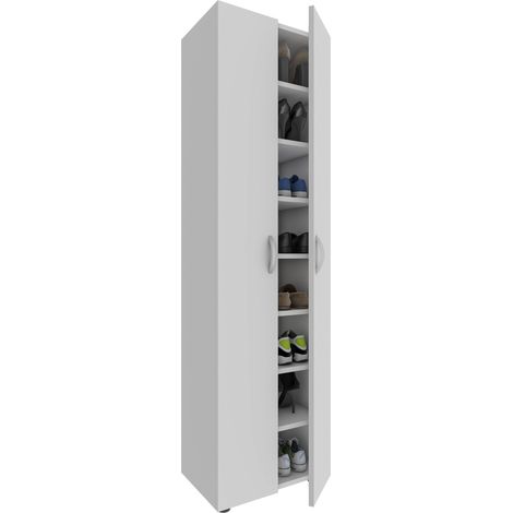 Gabinete de zapatos grandes de madera XXL Ulas 8 173x49x30 - VCM