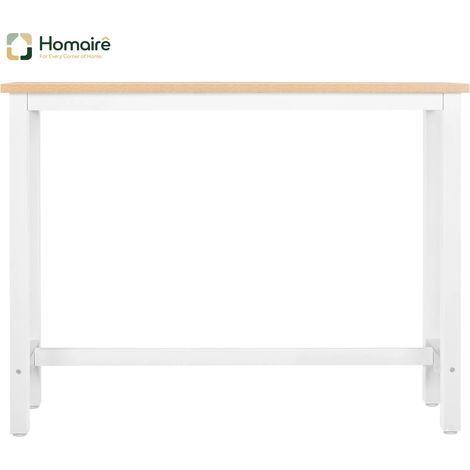Weißer Esstisch aus Holz 140 x 40 x 100 cm HOMAIRE (1/5)