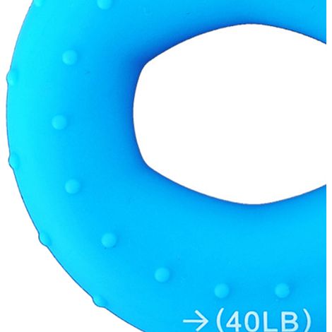Komfortabler und langlebiger Silikon-Griffkrafttrainingsring für Unterarm- und Fingertraining, himmelblau, 13,6/18,1 kg (1/5)