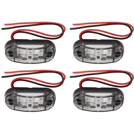 4 feux de position LED latéraux intérieurs 12V, matériau PC robuste, pour camping-car, bateau et yacht (1/5)