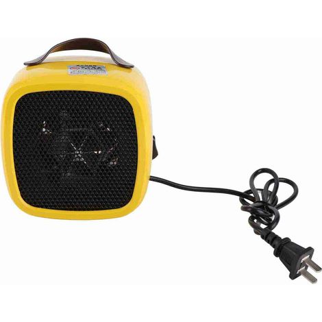 Ortviai Chauffage Électrique Mini Portable avec Poignée, pour Bureau et Chambre – Jaune, Protection Anti-Surchauffe (1/3)