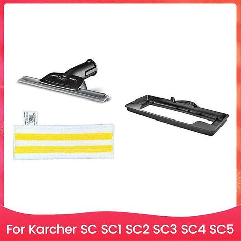 3 Teile: Fensterabzieher, Teppichreinigungsspitze und Tücher für Karcher SC1 SC2 SC3 SC4 SC5 Dampfreiniger (1/5)