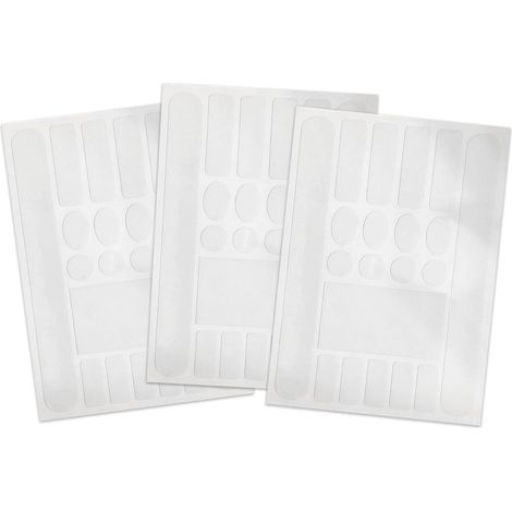 Lot de 3 Autocollants de Protection en Carbone pour Cadre de vélo, Film de Protection de Cadre de vélo, Protection de la Peinture, pour Cadre de vélo, VTT, etc (1/5)