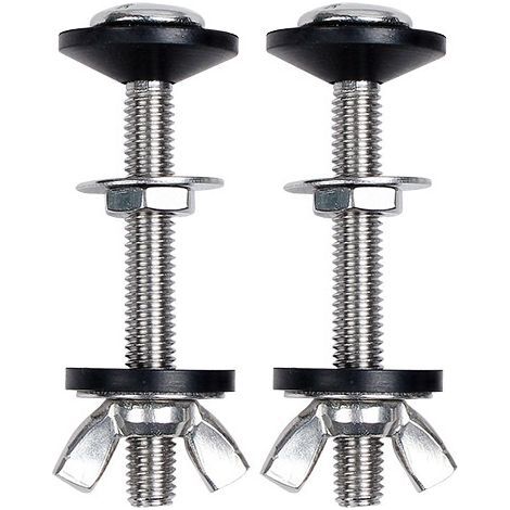 Lot de 2 vis de réservoir de chasse d'eau en acier inoxydable pour réservoir de chasse d'eau sur cuvette de WC (1/5)
