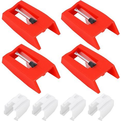 Lot de 4 aiguilles de tourne-disque diamant pour tourne-disque, accessoires de rechange, tourne-disque, phonographe (1/5)