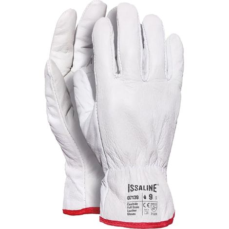 Guanti in pelle fiore da lavoro Industrial Starter 07139 bianchi - 11 (XXL) - Bianco