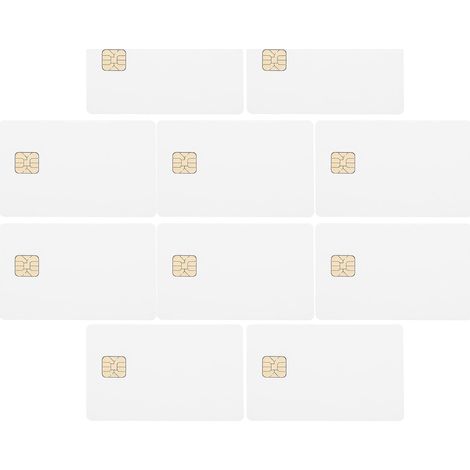 10 Pièces Carte Blanche à Ic 16k Mémoire en Pvc et Cuivre pour Système de D'accès, Polyvalente et Facile à Utiliser les Communautés (1/5)