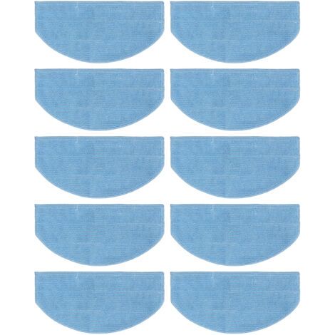 QORVA-Lot de 10 lingettes de rechange pour aspirateur robot Tikom G8000 Pro Laresar Evol 3