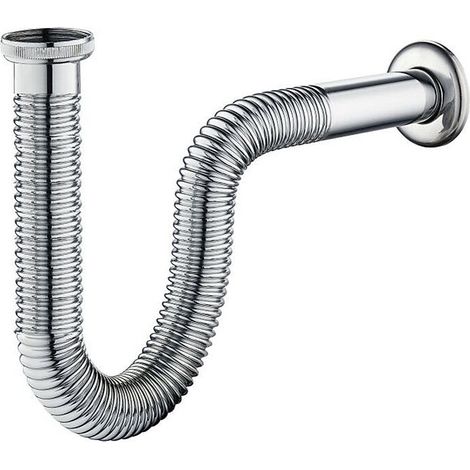 Siphon de lavabo gaine souple 80 cm – Installation facile – Étanchéité optimale – Pour drainage efficace salle de bain