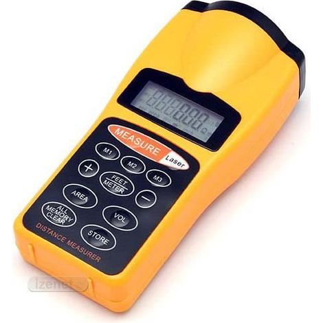 Télémètre Mètre Ultrason avec Pointeur Laser 18m (1/3)