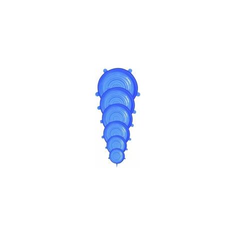 Store 6 Pièces Couvercles en Silicone, Couvercle Extensibles en Silicone sans BPA, Couvercle Universel de 6 Tailles Differentes pour Micro-Ondes/Le Four/Le Frigo/Le Lave-Vaisselle (1/5)