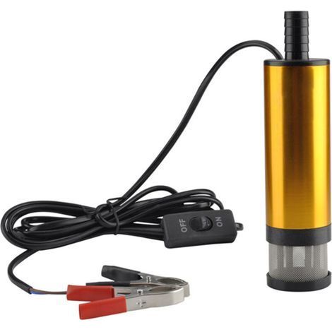 pair Pompe submersible 12V pour pomper l'eau diesel 38mm eau huile pompe de transfert de carburant diesel BF pompe diesel pompe à carburant DC pompe submersible électrique (1/5)