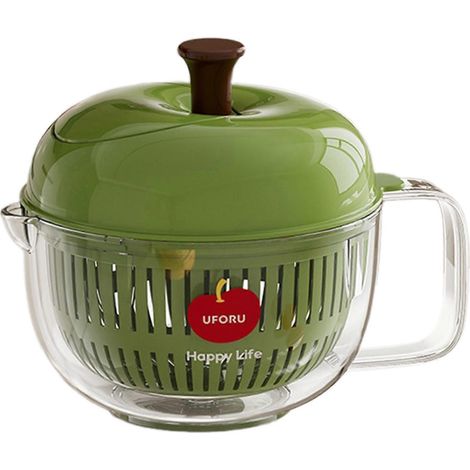 Séchoir à fruits, légumes et salades multifonctionnel Nettoyeur et séchoir à légumes Indispensable pour la cuisine familiale Vert (1/5)