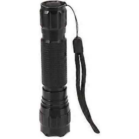 Lampe torche LED à lumière verte, éclairage robuste, embout en alliage d'aluminium, commande par bouton pour une utilisation en extérieur (1/5)