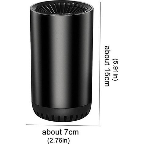 Chauffage cylindrique de voiture 12 V, dégivreur et désembueur de pare-brise rapide, économie d'énergie, faible bruit, ventilateur chauffant pour voiture, allume-cigare (1/5)