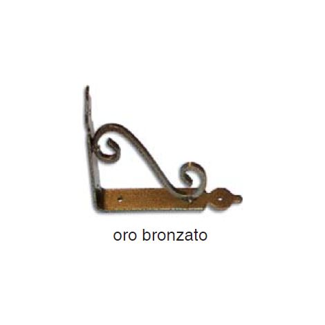 MASIDEF - MENSOLA RUSTICA ELEGANTE ORO BRONZATO 20X15CM