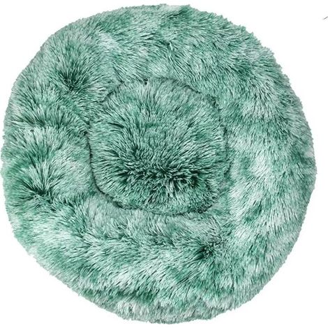 Lit pour chat, coussin moelleux, doux lavable pour chiens chats (dégradé vert, 40 cm), Ensoleillé (1/5)
