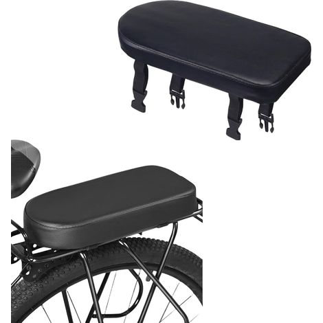 Coussin de siège arrière de vélo, Selle arrière de vélo en PU, siège de vélo Confortable, siège arrière de vélo de Montagne, 30.5 x 15 x 3 cm (1/5)