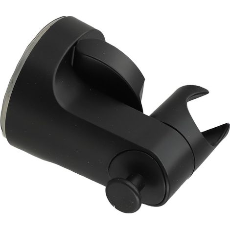 Support de pommeau de douche à ventouse réglable avec crochet (noir) (1/5)