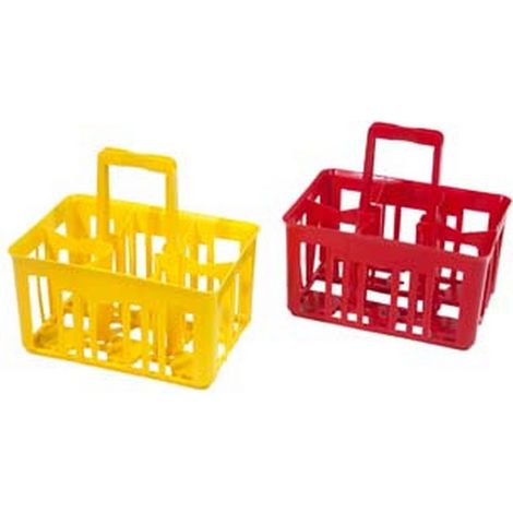 5PZ CESTELLO PORTABOTTIGLIE DA LT.1 6 POSTI - cm.40x30x40h.