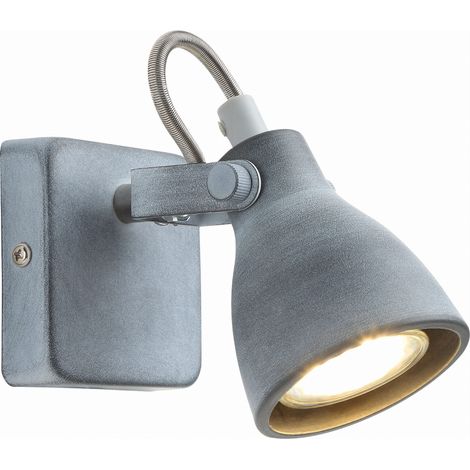 Applique Candellux ASH 91-64394 grigia GU10 1 luce orientabile