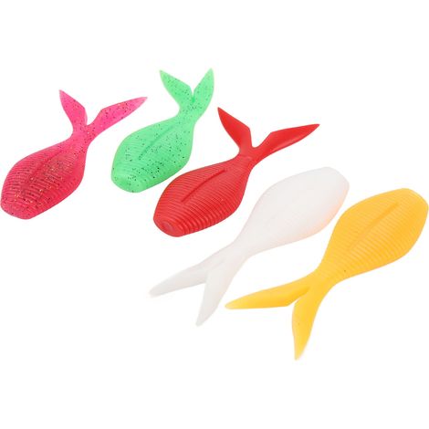 Lot de 25 leurres souples de pêche en TPR haute élasticité, appâts flottants imitant le pomfret, accessoires de pêche pour eau douce et eau salée (1/5)