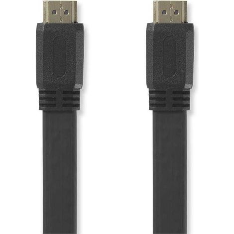 Cable hdmi de alta velocidad con ethernet conector hdmi conector hdmi 4k30hz 102 gbps 300 metros piso pvc negro bolsa de plastico