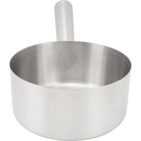 Schöpfkelle aus Edelstahl, Wasserschöpfer, langer Griff, Gemüselöffel, Küche, mittlerer Durchmesser, 18,5 cm (1/4)