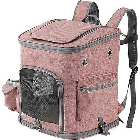 Sac à dos portable pliable pour chat, petit sac de voyage pour chien et chat, grande capacité, respirant (1/5)