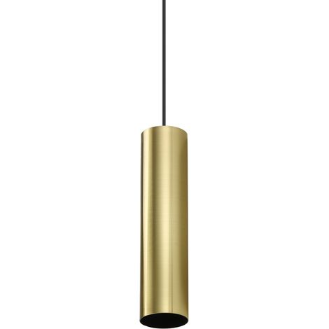 Ideal Lux LOOK Suspension mince en laiton de 25 cm, 1 ampoule GU10 (1/2)