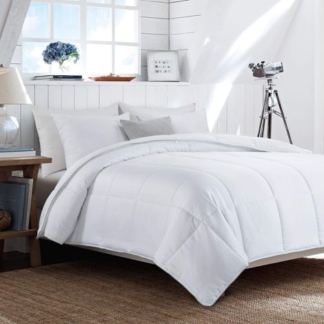 Couette légère et rafraîchissante en Viscose de Bambou pour très Grand lit, 100% Viscose, 8 languettes d'angle, Douce pour Toutes Les Saisons pour Les dormeurs Chauds (1/5)