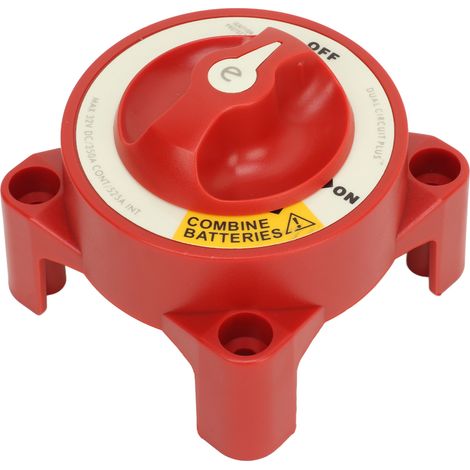 Disjoncteur de batterie marine 350 A, interrupteur de déconnexion de batterie robuste à 4 bornes, adapté aux batteries de camping-car et de voiture 32 V 5511E (1/5)