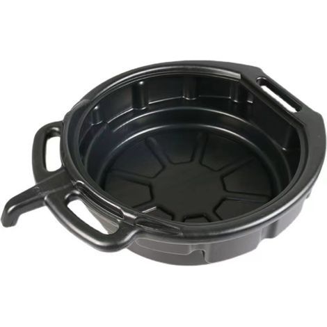 One Oil Drain Pan Black Plastic Anti Splash Motor Oil Drip Catcher Pan 2 Gallon (8L) Capacity (1/5)