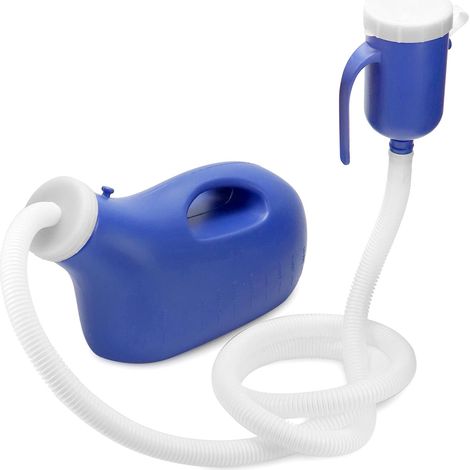 Urinoir Homme 2000ml avec Tube   Flacon Urinaire Portable, Pratique pour Voyage, Hôpital, Urgences et Mobilité Réduite