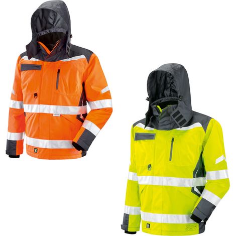 Chaqueta de trabajo Neri Cisa 3 en 1 de alta visibilidad - L - Naranja