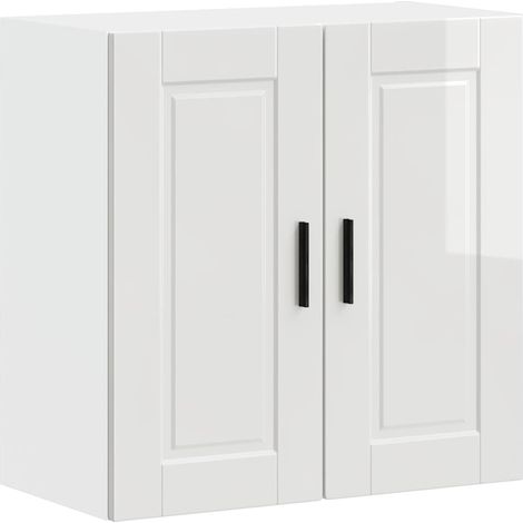 Küchen-Hängeschrank Porto Hochglanz-Weiß Holzwerkstoff