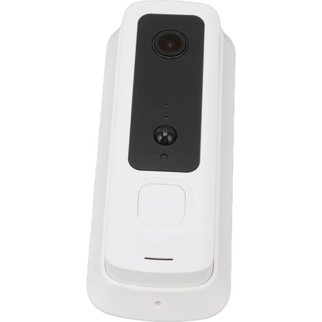 Sonnette vidéo extérieure basse consommation H3 MINI avec caméra WiFi 720p et interphone sans fil pour la sécurité de votre domicile (blanc).