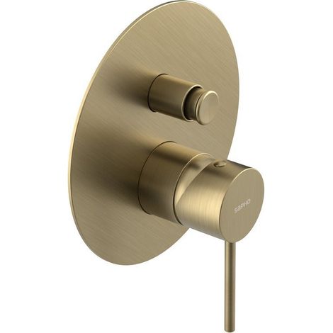 Sapho Ultramix - Mitigeur encastré pour 2 sorties, avec corps d’encastrement, doré mat UT042G