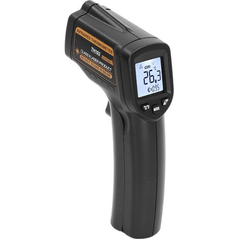 Berührungsloses Infrarot-Kochthermometer, Lebensmitteltemperaturmessgerät, digitales, hintergrundbeleuchtetes LCD-Display, -20 bis 380 °C (-4 bis 716 °F) (1/5)