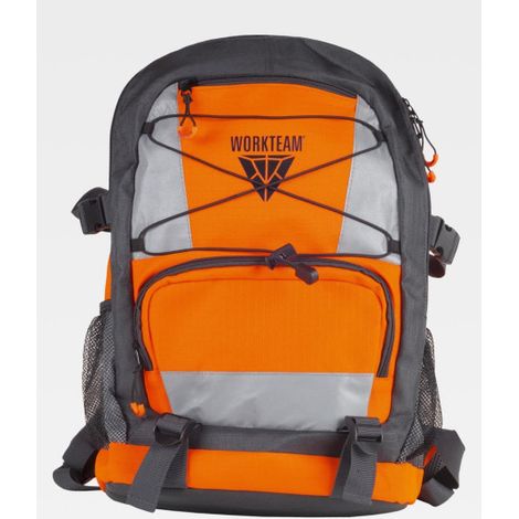 Mochila combinada con tejido Ripstop de 20l WFA407 WORKTEAM Naranja A.V.