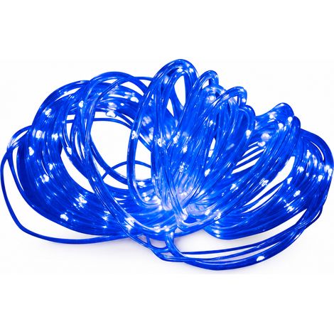 Guirlande Lumineuse LED Bleue, 300 LED, à Piles avec Télécommande, Étanche pour Jardin et Décoration de Noël (1/5)