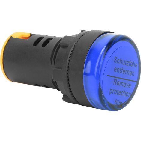 10 lampes témoins lumineuses LED BERM à semi-conducteurs, à économie d'énergie, φ22 mm, 24 V, AD16-22d S (bleu) (1/5)