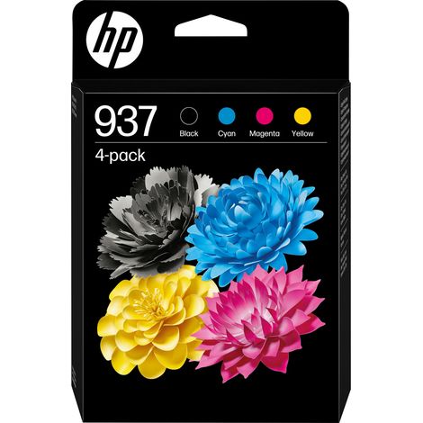 HP Confezione da 4 cartucce di inchiostro CMYK originali 937 (1/5)
